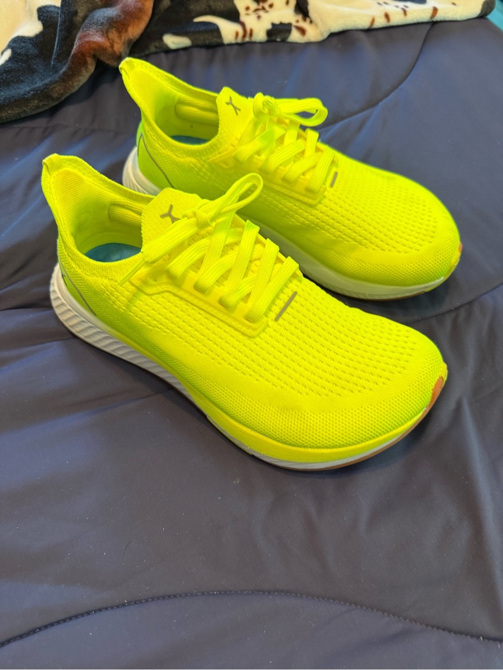Flux Neon Yellow Athletic Running Shoes